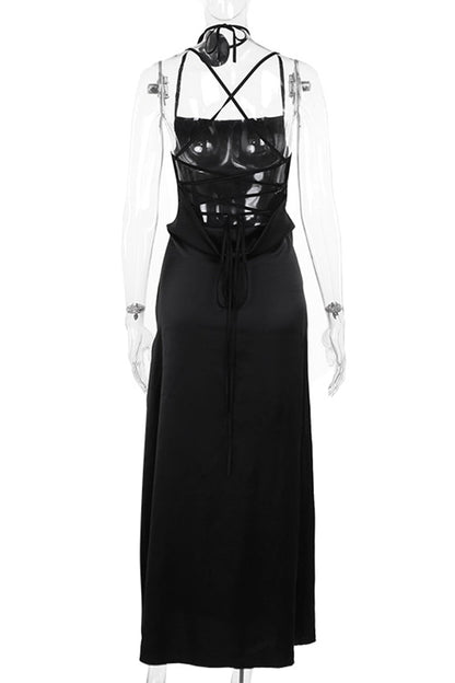 Vestidos elegantes y dulces con falda de un solo paso, con flores, escote en U y espalda descubierta.