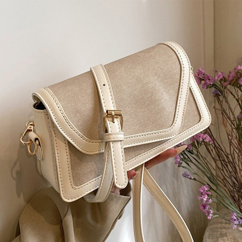 Casual Simplicity Solid Patchwork Contrast Bags(3 Colors)
