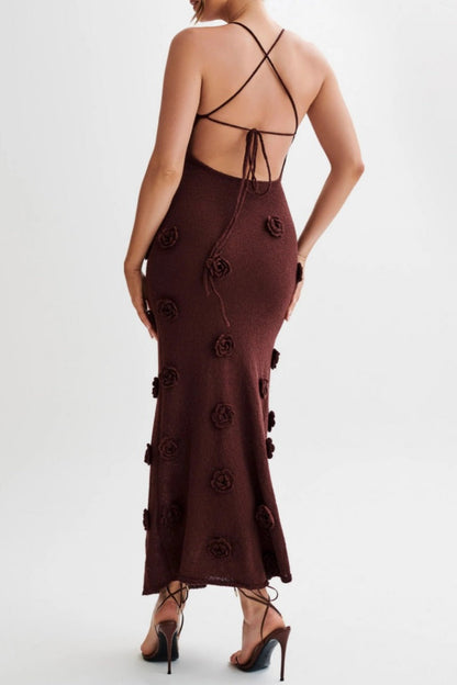 Vestidos de playa sexis con flores, encaje, espalda descubierta y tirantes finos (3 colores)
