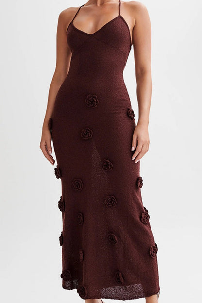 Vestidos de playa sexis con flores, encaje, espalda descubierta y tirantes finos (3 colores)