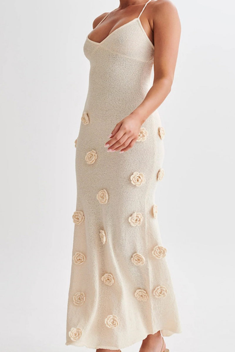 Vestidos de playa sexis con flores, encaje, espalda descubierta y tirantes finos (3 colores)