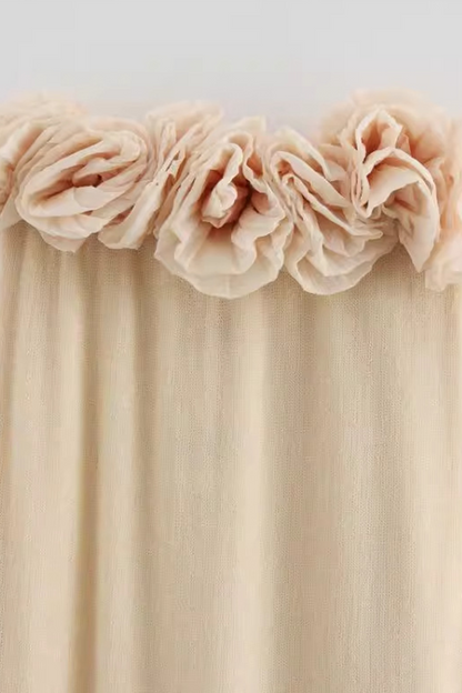 Sexy Ruched Flower Shape Strapless Strapless Dresses