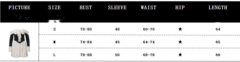 Off-shoulder Color-matching Dress for Women