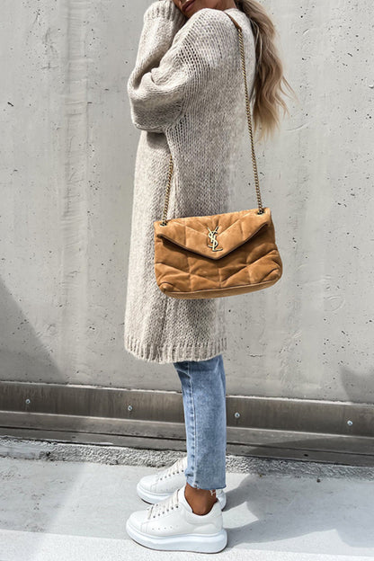 Casual Daily Weave Cardigan Collar Cardigans(3 Colors)