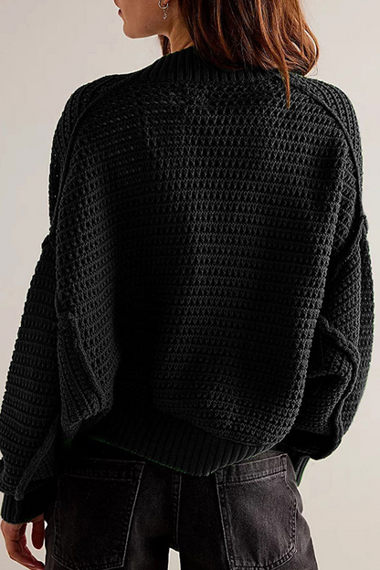 Prenda exterior informal de cuello tipo cárdigan de tejido liso para uso diario (4 colores)
