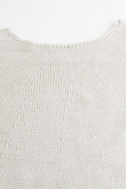 Casual Daily Solid Color Weave O Neck  Sweaters