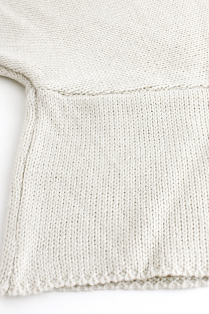 Casual Daily Solid Color Weave O Neck  Sweaters