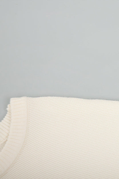 Casual Daily Weave O Neck Sweaters