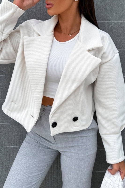 Cárdigan informal con cuello vuelto (4 colores)