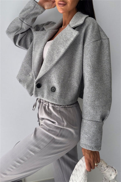 Cárdigan informal con cuello vuelto (4 colores)