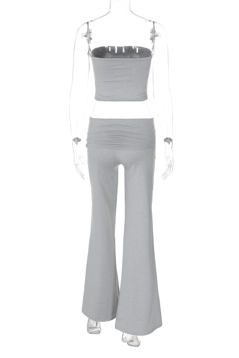 Conjunto de dos piezas sexy sin tirantes y sin mangas (3 colores)