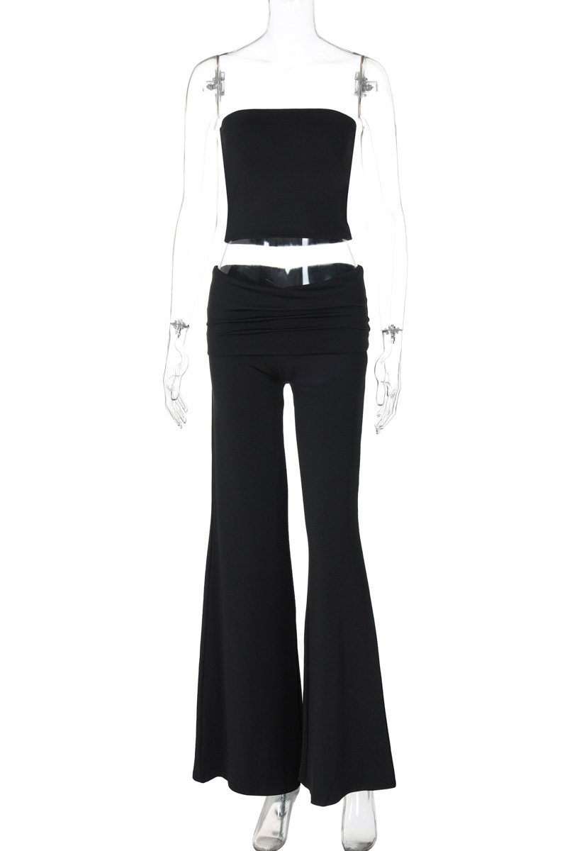 Conjunto de dos piezas sexy sin tirantes y sin mangas (3 colores)