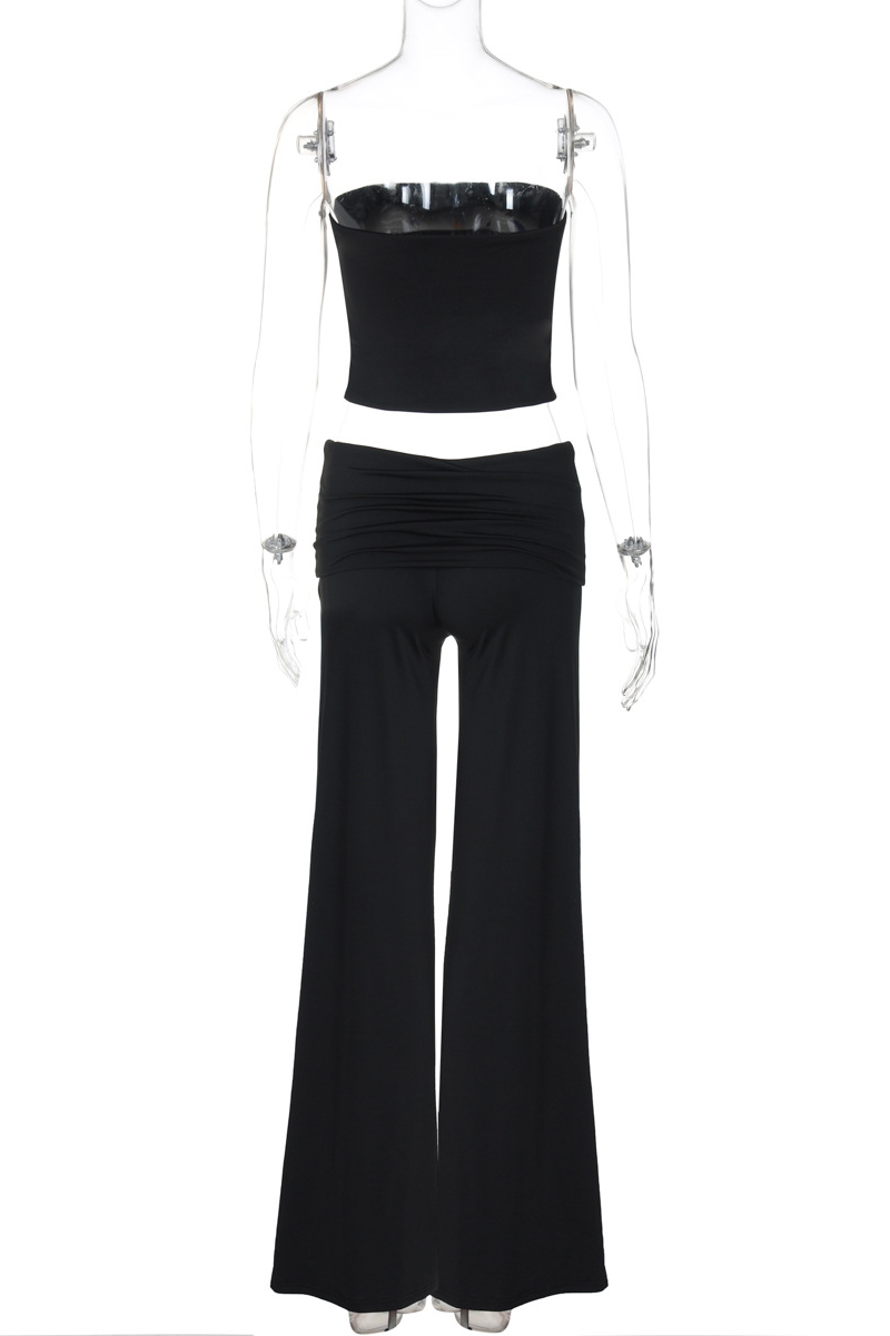 Conjunto de dos piezas sexy sin tirantes y sin mangas (3 colores)