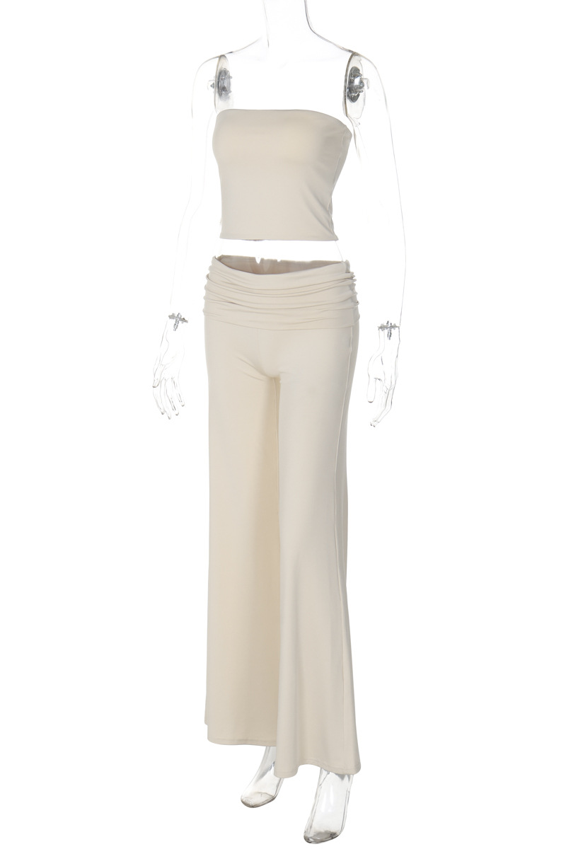 Conjunto de dos piezas sexy sin tirantes y sin mangas (3 colores)