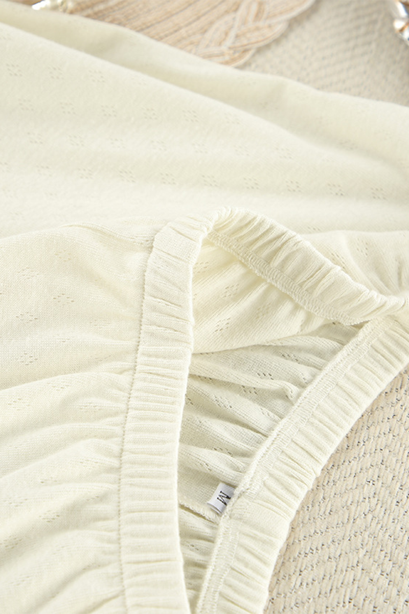 Conjunto informal de dos piezas con cuello redondo y manga larga (3 colores)