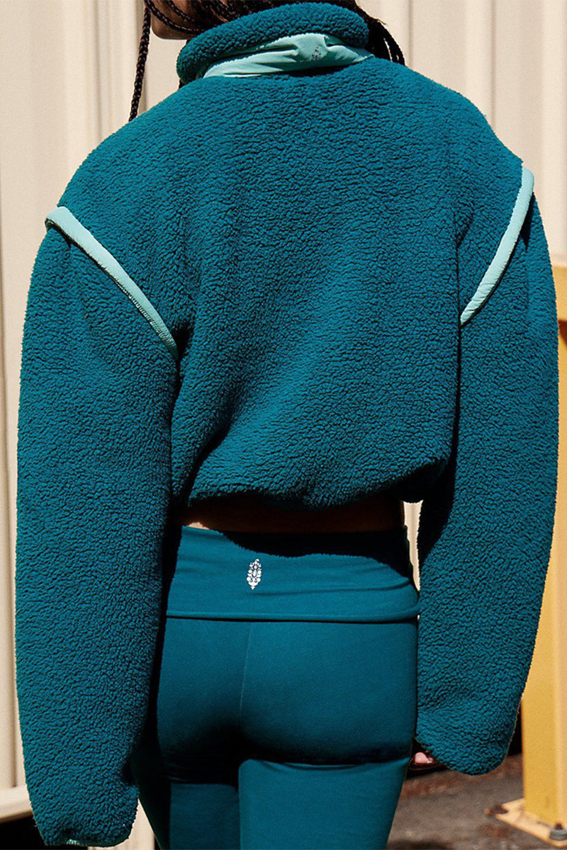 Prendas de abrigo informales con cuello mandarín en contraste y cremallera de patchwork (5 colores)