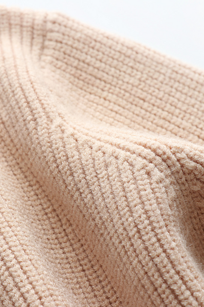 Suéteres casuales de cuello en V con tejido liso (5 colores)