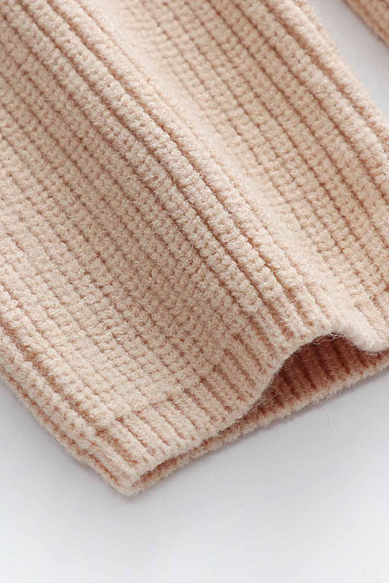 Suéteres casuales de cuello en V con tejido liso (5 colores)