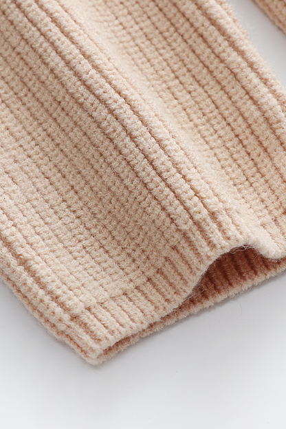 Suéteres casuales de cuello en V con tejido liso (5 colores)