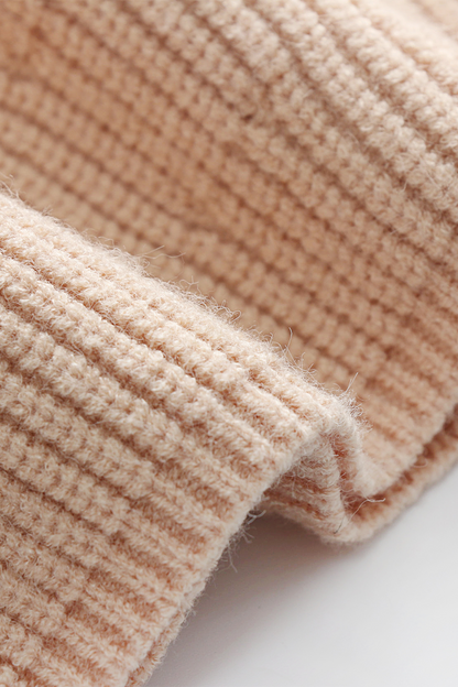 Suéteres casuales de cuello en V con tejido liso (5 colores)