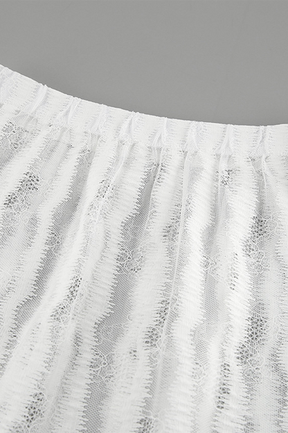 Sexy Hollow Out See-Through Loose High Waist Type A Bottoms