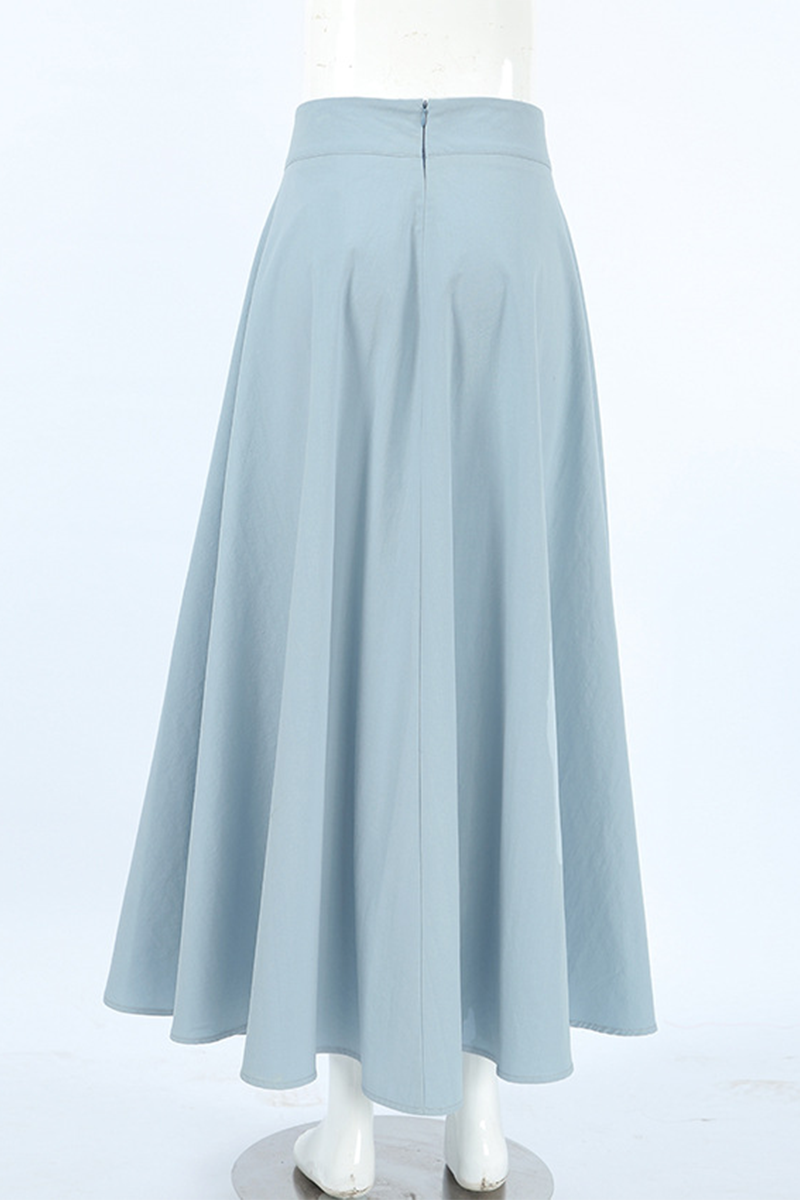 Casual Street Daily Patchwork Zipper Loose High Waist Type A Bottoms