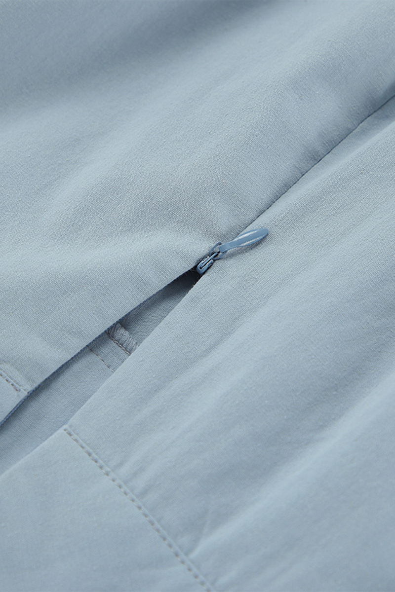 Casual Street Daily Patchwork Zipper Loose High Waist Type A Bottoms