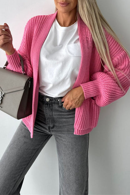 Prendas de abrigo informales con cuello en V y tejido de bolsillo (5 colores)