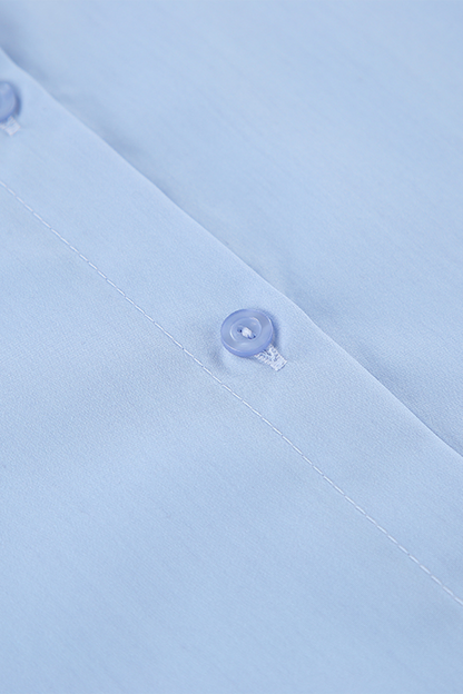 Blusas casuales con botones y cuello vuelto de patchwork