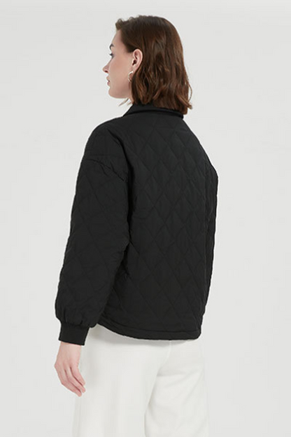 Casual Pocket Zipper White duck down Turndown Collar Outerwear(Down content 86%~90%)(3 Colors)