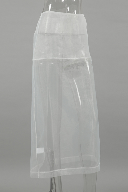 Sexy See-Through Zipper High Waist Type A Bottoms