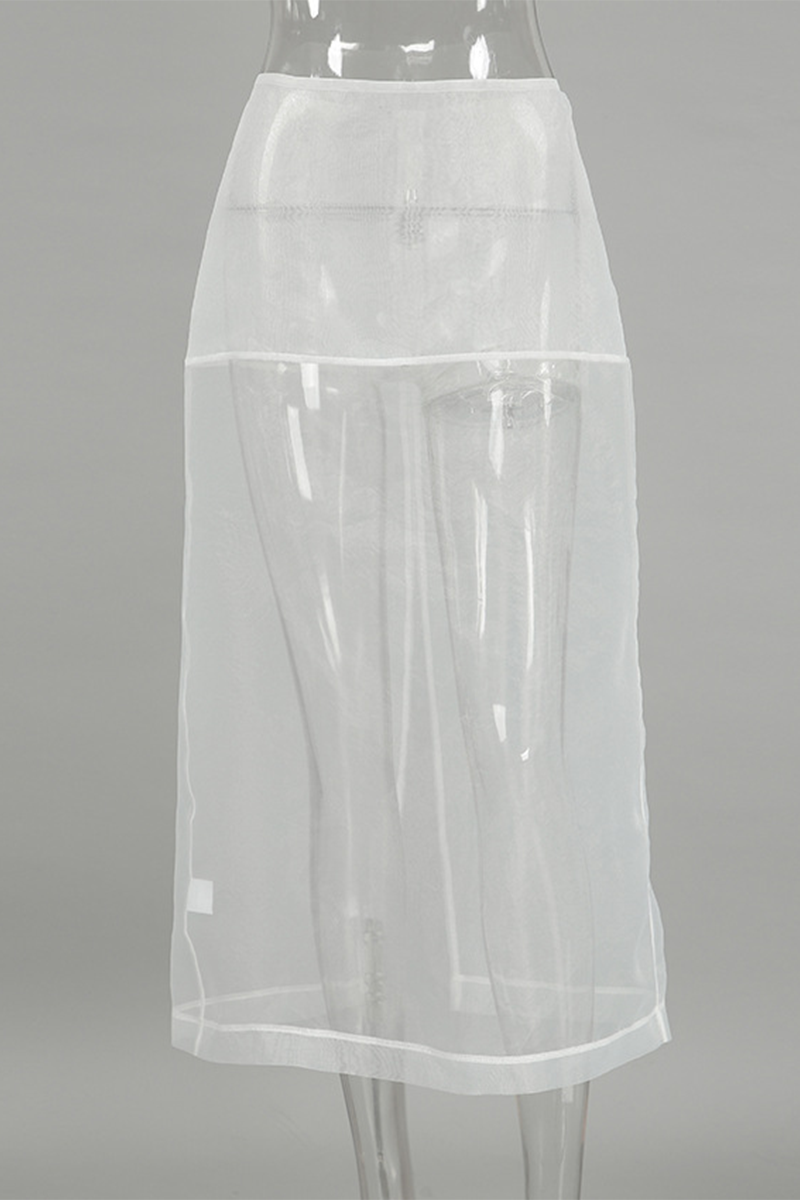 Sexy See-Through Zipper High Waist Type A Bottoms