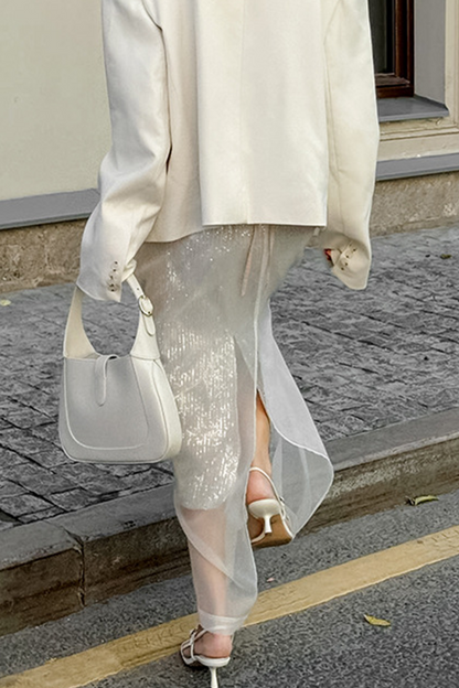 Sexy See-Through Zipper High Waist Type A Bottoms