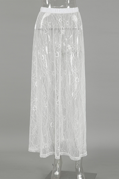 Sexy Lace Hollow Out Loose High Waist Type A Bottoms