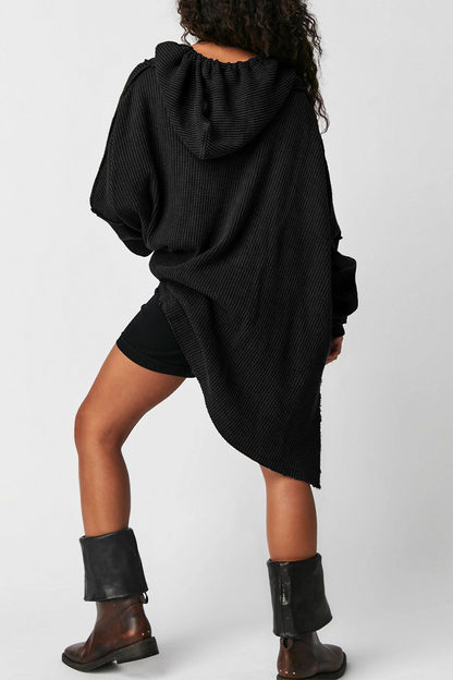 Sudadera informal con capucha y bolsillos con cordón (5 colores)