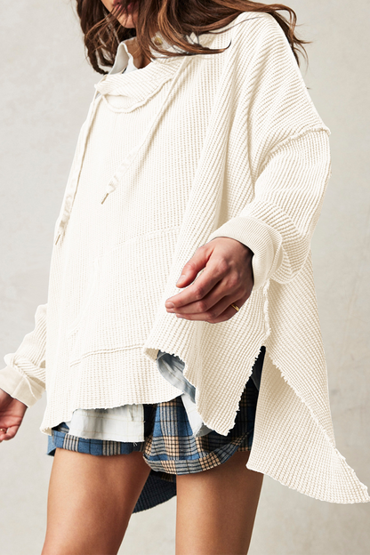 Sudadera informal con capucha y bolsillos con cordón (5 colores)