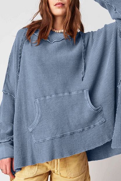 Sudadera informal con capucha y bolsillos con cordón (5 colores)