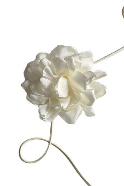 Blusas elegantes con cuello redondo, forma de flor y orillo irregular