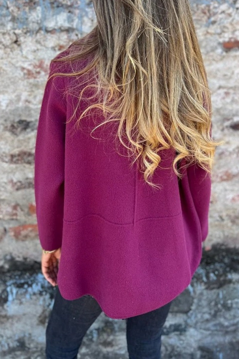 Prendas de abrigo informales con botones y cuello vuelto (5 colores)