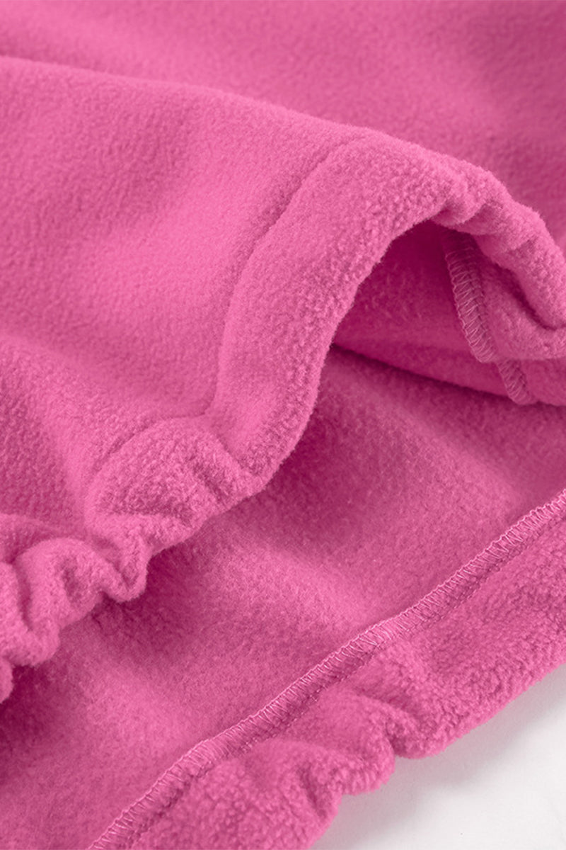 Sudadera informal con cuello vuelto, suave y en contraste