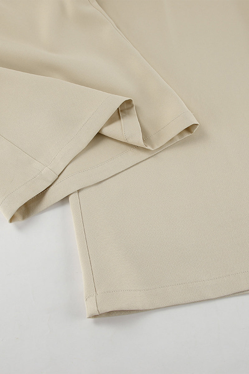 Casual Street Patchwork Loose High Waist Wide Leg Bottoms(No waist belt)