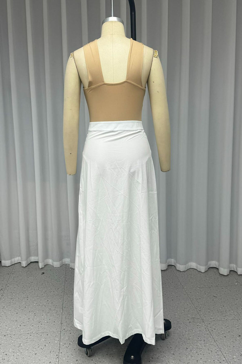 Casual Buckle Halter Sleeveless Two Pieces