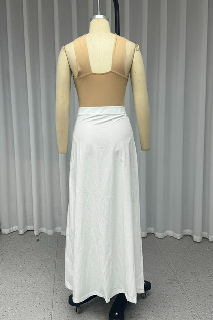 Casual Buckle Halter Sleeveless Two Pieces