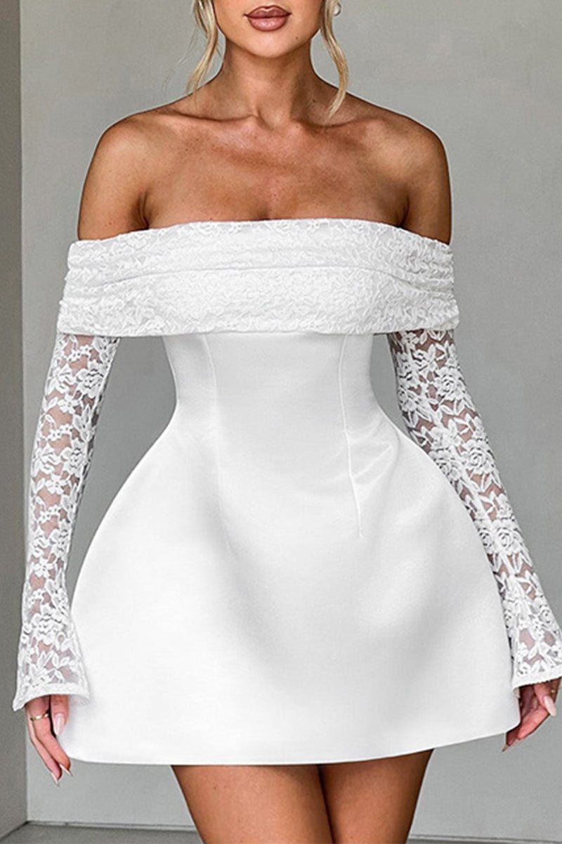 Sexy Lace Off Shoulder Princess Dresses