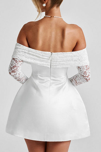 Sexy Lace Off Shoulder Princess Dresses
