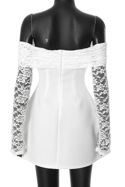 Sexy Lace Off Shoulder Princess Dresses