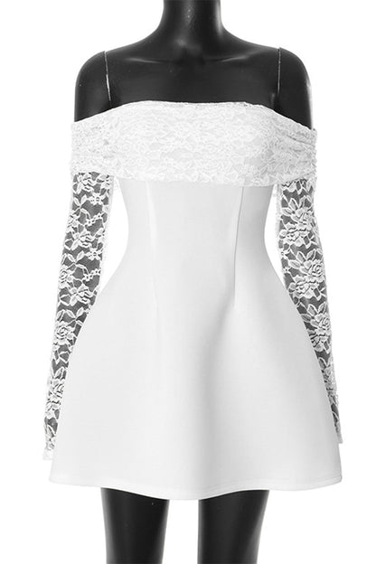 Sexy Lace Off Shoulder Princess Dresses