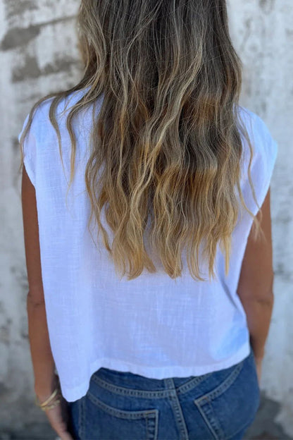 Casual Pocket Buttons Turndown Collar Blouses(4 Colors)