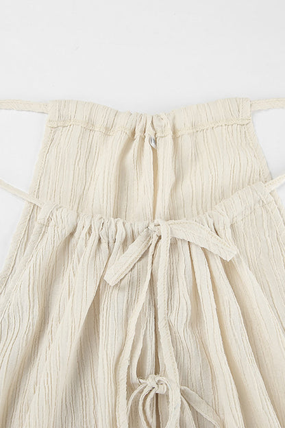 Traje de baño de dos piezas sin mangas con diseño de tirantes de bolsillo sexy
