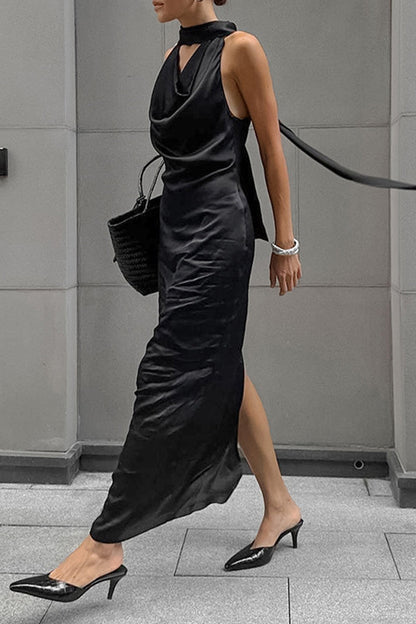 Sexy Lace Up Halter One Step Skirt Dresses